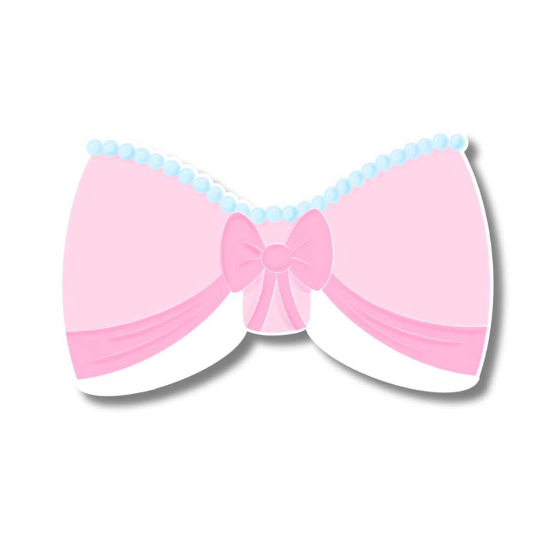 Stickers Noeud Cendrillon rose