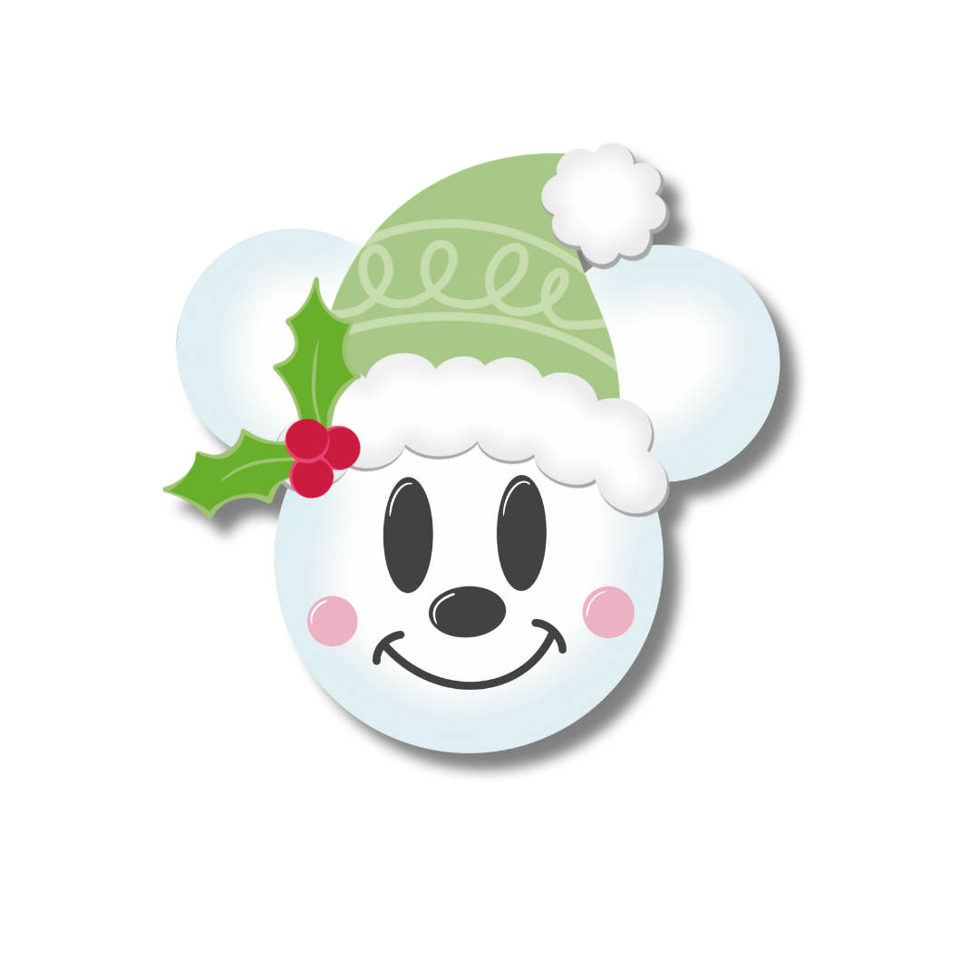 Stickers Mickey bonhomme de neige