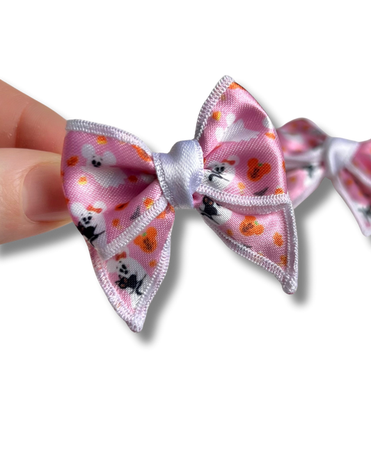 Baby Bow "Petits fantômes" rose