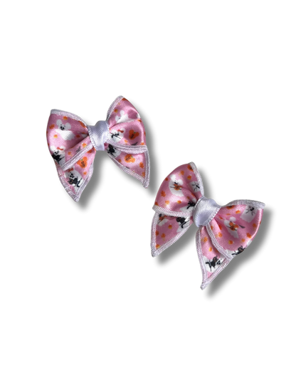 Baby Bow "Petits fantômes" rose