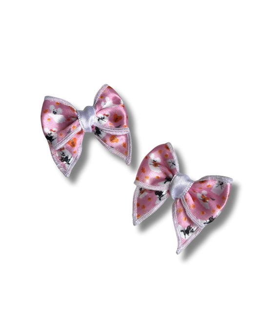 Baby Bow "Petits fantômes" rose