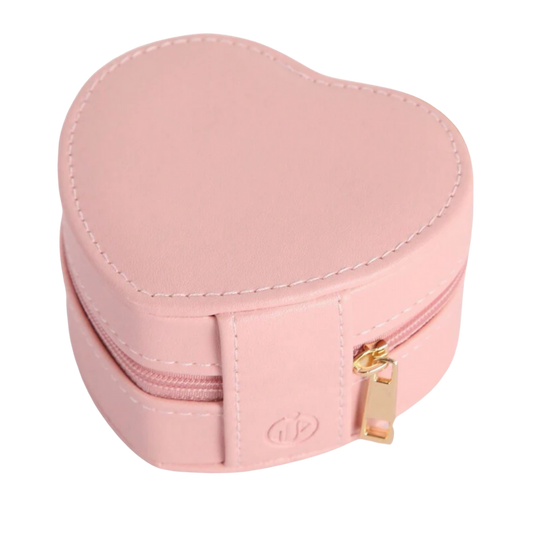 Boîte à bijoux coeur rose