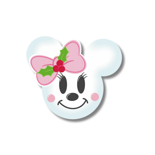 Stickers Minnie bonhomme de neige