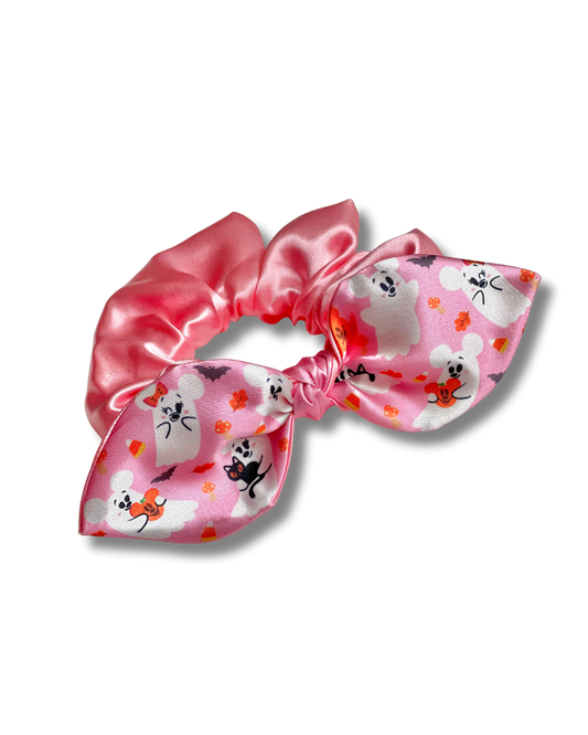 Chouchou "Petits fantômes" rose