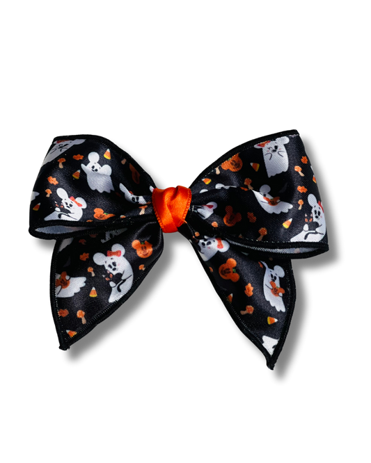 Bow "Petits fantômes" noir