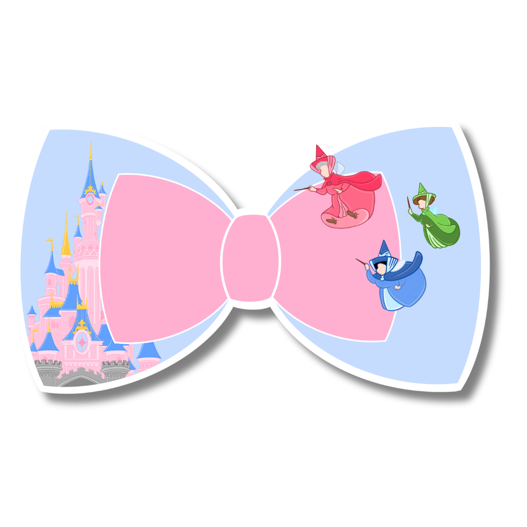 Stickers Noeud Château pastel