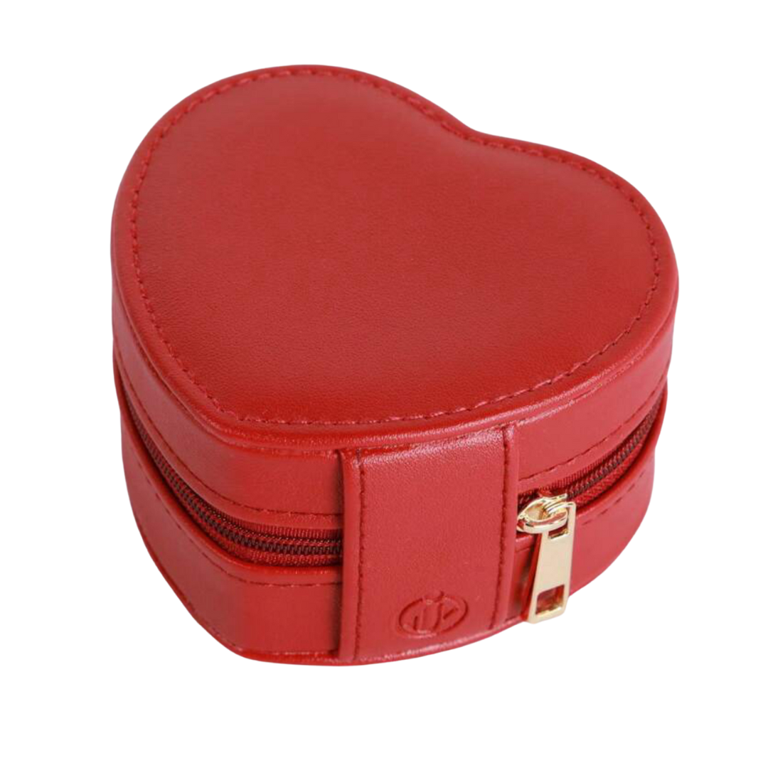 Boîte à bijoux coeur rouge