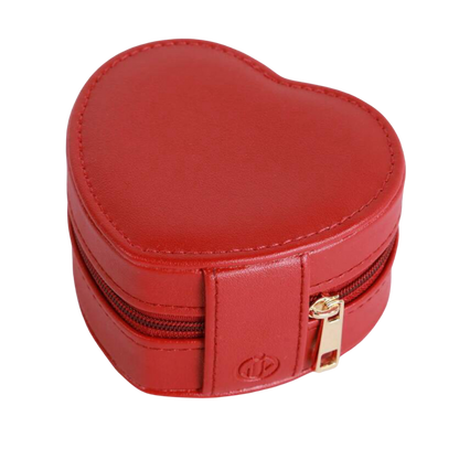 Boîte à bijoux coeur rouge