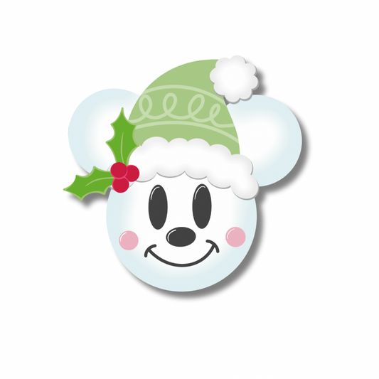 Stickers Mickey bonhomme de neige