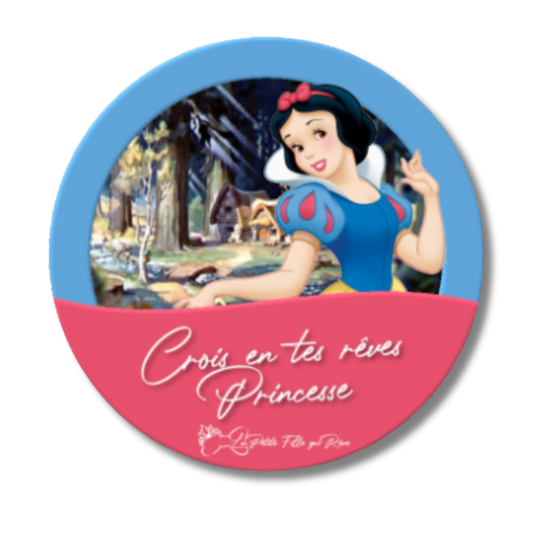 Badge Blanche neige