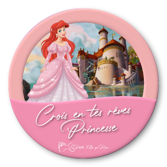 Badge Ariel rose