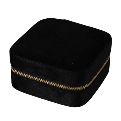 Boîte à bijoux velour noire