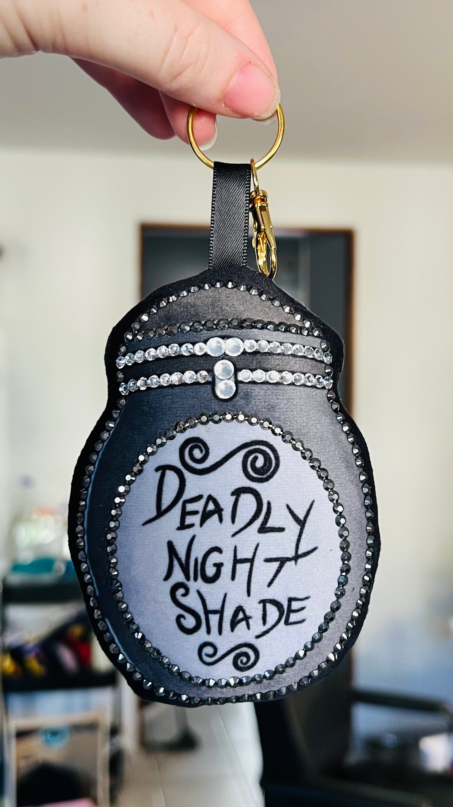 Porte clé Sally strass