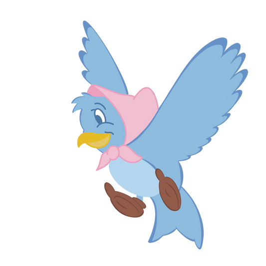 Stickers oiseau cendrillon