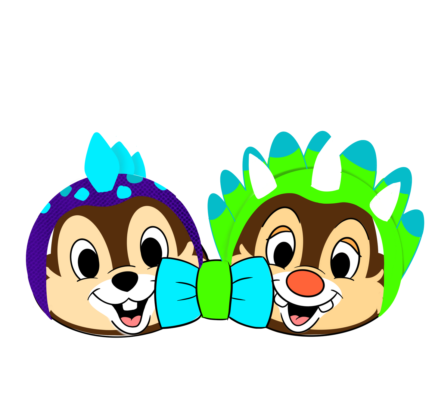 Stickers Noeud Tic et Tac Dino