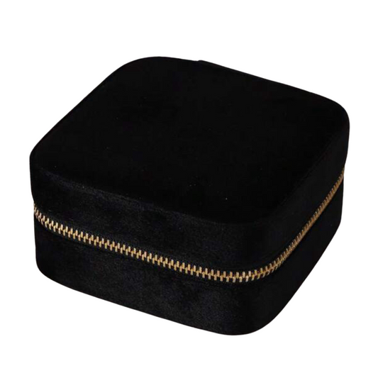 Boîte à bijoux velour Noir