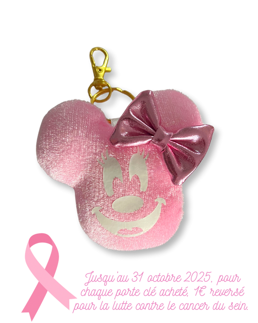 Porte clé Citrouille rose