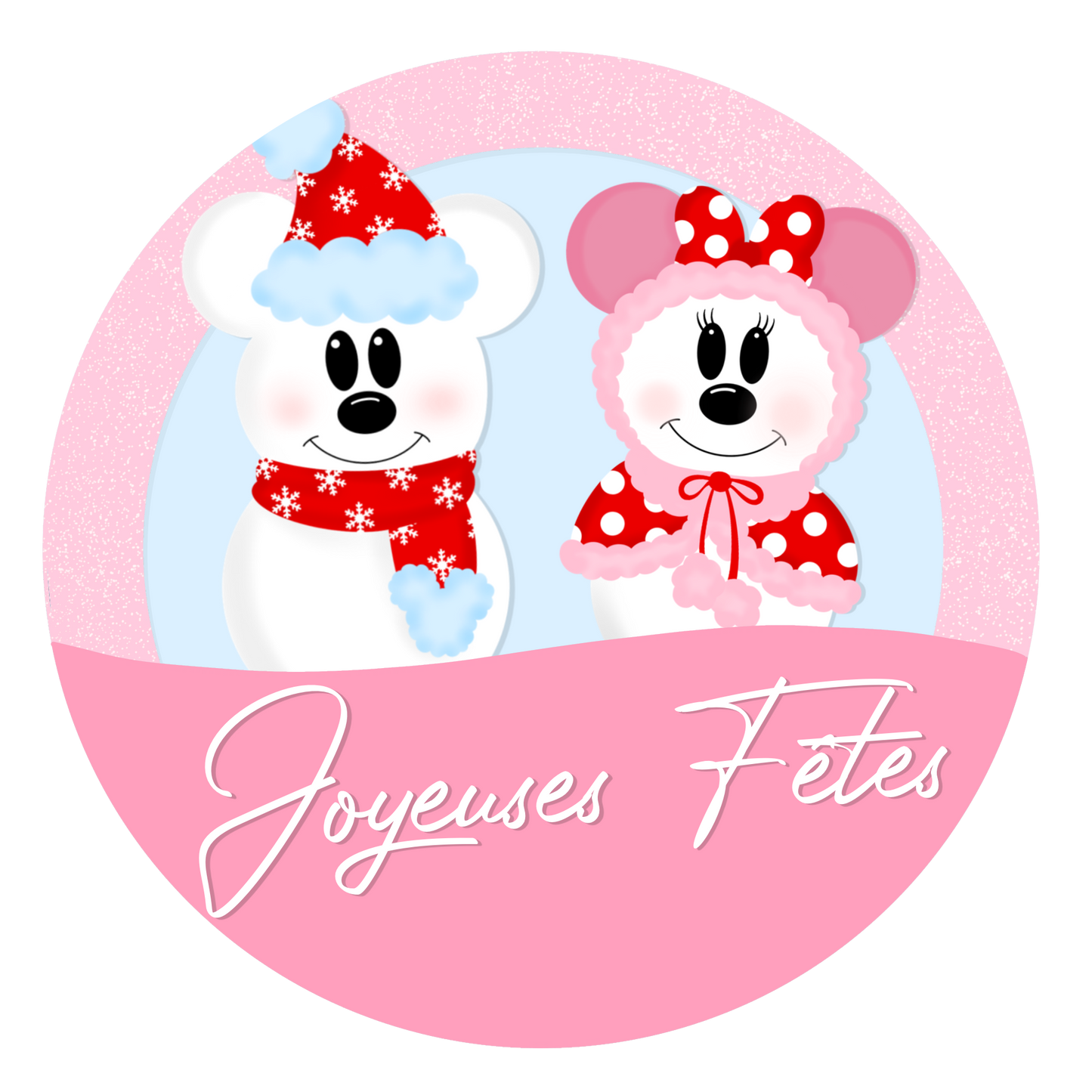 Badge Bonhomme de neige